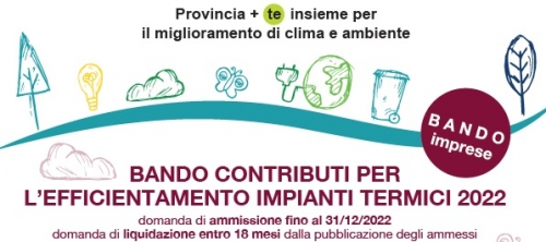 immagine news PROVINCIA DI TREVISO - Bando contributi efficientamento impianti termici 2022